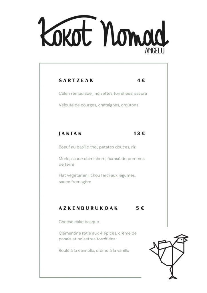 Kokot Nomad Anglet LE RESTAURANT